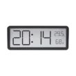 Digital Wall Clock with Temperature and Humidity Display, Hanging or Desktop Clock