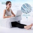 Extra Large Reading Pillow with Arms - Memory Foam Bed Rest Husband Cushion for Gaming & Back Support - Washable Cover