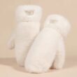 Women’s Winter Plush Gloves, Windproof Full Finger Warm Gloves