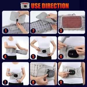 Inflatable Lumbar Support Belt with Heat & Massage, Rechargeable Decompression Waist Belt Inflatable Lumbar Support Belt with Heat & Massage, Rechargeable Decompression Waist Belt