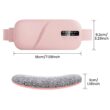 Electric Heating & Vibration Waist Massage Belt with 5 Modes, Rechargeable Warm Therapy Belt