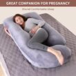 Multipurpose G-Shaped Body Support Pillow - Soft Ergonomic Cushion with Removable Cover