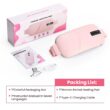 Electric Heating & Vibration Waist Massage Belt with 5 Modes, Rechargeable Warm Therapy Belt