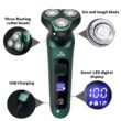 USB Rechargeable Electric Shaver with LCD Display, Triple-Head Razor