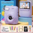 Kids Instant Print Digital Camera, 3.0" Mini Camera with 1080P Video Recording