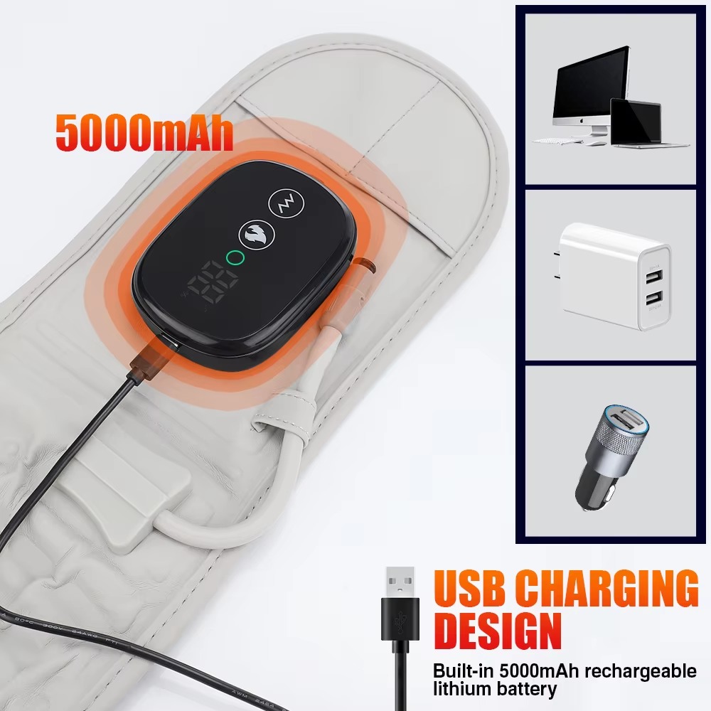 Inflatable Lumbar Support Belt with Heat & Massage, Rechargeable Decompression Waist Belt Inflatable Lumbar Support Belt with Heat & Massage, Rechargeable Decompression Waist Belt - Image 2