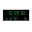 14-Inch Digital Wall Clock with LED Display, Alarm, Temperature, Date