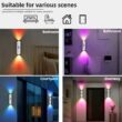 RGB Gradient Night Light with Motion Sensor, Rechargeable Wall Lamp