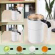 USB Rechargeable Self-Stirring Coffee Mug with LED Display