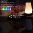 RGB Color Changing Night Light, USB Rechargeable Touch and Remote Control Table Lamp