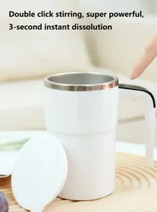 USB Rechargeable Self-Stirring Coffee Mug with LED Display