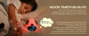 Kids Puppy Alarm Clock with Touch Night Light, Sleep Training Clock