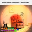 RGB Gradient Night Light with Motion Sensor, Rechargeable Wall Lamp