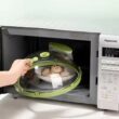 Microwave Splash Cover, Heat Resistant Food Cover with Steam Vent