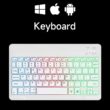 10-Inch Rechargeable Bluetooth Keyboard with RGB Backlight, Wireless Mini Keyboard