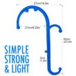 Back and Neck Massager Hook Cane, Self Massage Tool for Back, Neck and Feet