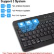 Bluetooth Mini Wireless Keyboard, Rechargeable Silent Keyboard
