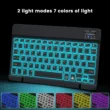 10-Inch Rechargeable Bluetooth Keyboard with RGB Backlight, Wireless Mini Keyboard