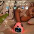 Kids Puppy Alarm Clock with Touch Night Light, Sleep Training Clock