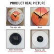 Tempered Glass Wall Clock with Flat Pattern, Silent Quartz Clock, 12–16 Inch
