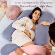 Multipurpose G-Shaped Body Support Pillow - Soft Ergonomic Cushion with Removable Cover