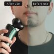 USB Rechargeable Electric Shaver with LCD Display, Triple-Head Razor