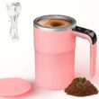 USB Rechargeable Self-Stirring Coffee Mug with LED Display