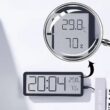 Digital Wall Clock with Temperature and Humidity Display, Hanging or Desktop Clock