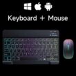 10-Inch Rechargeable Bluetooth Keyboard with RGB Backlight, Wireless Mini Keyboard