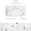 LED Digital Wall Clock with Temperature, Date and Week Display, Adjustable Brightness