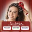 Electric Scalp Massage Brush with Vibration, LED Light Therapy and Hair Care Applicator