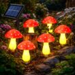 Solar Mushroom Garden Light, Outdoor Waterproof LED Path Light