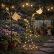 Solar Watering Can Garden Light, Outdoor Hanging Lantern for Yard and Patio
