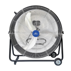 iLIVING 30 Inches High Velocity Drum Fan Industrial, Commercial, Air Circulator for Garage, Shop, Patio, Barn, Greenhouse, Speed Control 8300CFM, UL Listed,Black
