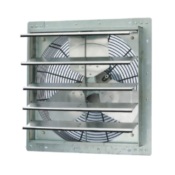 iLiving - 18" Wall Mounted Shutter Exhaust Fan, 3852 CFM, 5800 SQF Coverage Area, Silver (ILG8SF18S)
