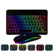 10-Inch Rechargeable Bluetooth Keyboard with RGB Backlight, Wireless Mini Keyboard