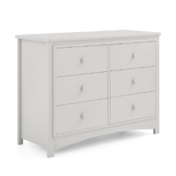 Delta Children Perry 6 Drawer Dresser - Greenguard Gold Certified, Moonstruck Grey
