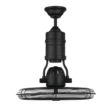 Craftmade Bellows III 21-in Flat Black with Flat Black Blades Covered Outdoor Cage Ceiling Fan Without Light 3 -Blade