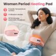 Electric Heating & Vibration Waist Massage Belt with 5 Modes, Rechargeable Warm Therapy Belt