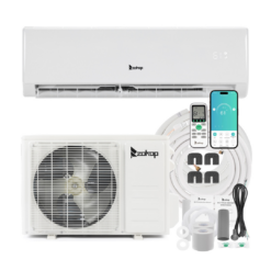 Winado Air Conditioners 1 zone 11000-BTU Ductless Mini Split Air Conditioner Heat Pump Included with 115-Volt
