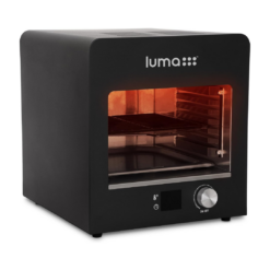 Luma Electric Steak Grill, Portable Indoor Countertop Oven with Griddle, Smokeless Electric Infrared Grill, Heats up to 1450 Degrees
