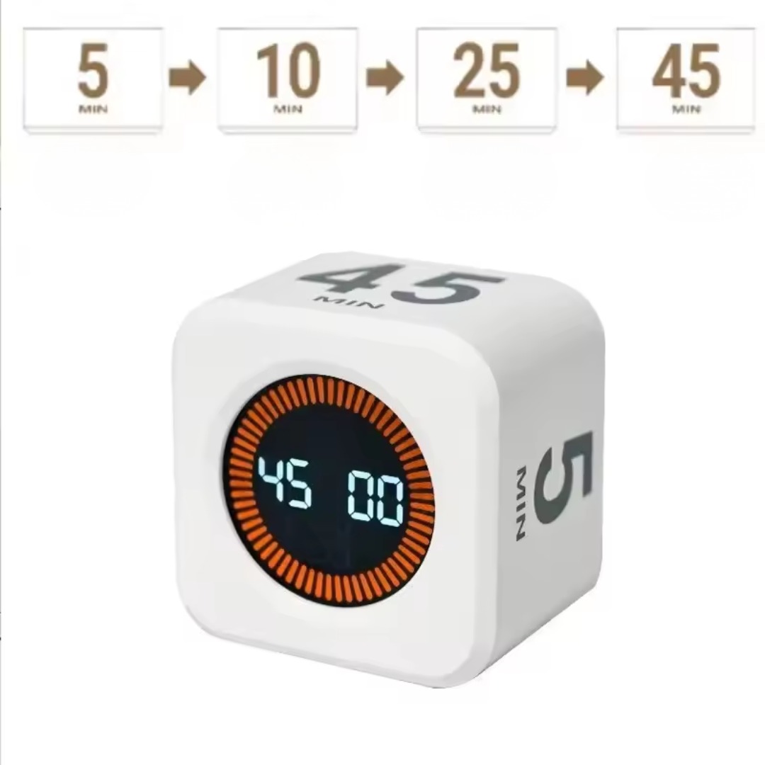 Productivity Cube Timer with Gravity Sensor, LED Display, Preset Countdown Timer Productivity Cube Timer with Gravity Sensor, LED Display, Preset Countdown Timer - Image 9
