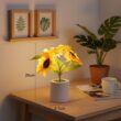3LED Sunflower Night Lights, Rechargeable Table Lamps