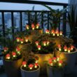 Solar Mushroom Garden Light, Outdoor Waterproof LED Path Light