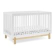 Delta Children Poppy 4-in-1 Convertible Crib, Bianca White/Natural