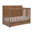Simmons Kids Logan 6-in-1 Convertible Crib with Underdrawer - Greenguard Gold Certified, Chestnut