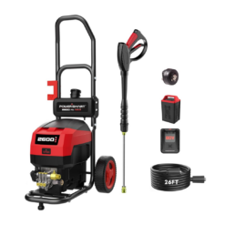 PowerSmart 80V 2600PSI Cordless Electric Pressure Washer, 6.0AH Battery Charger 1.2GPM