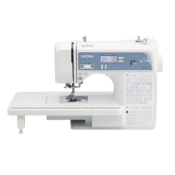Brother Sewing and Quilting Machine, Computerized, 165 Built-in Stitches, LCD Display, Wide Table, 8 Included Presser Feet, White, 20x12x17