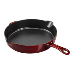 Staub Cast Iron 11-inch Traditional Skillet - Grenadine, Made in France