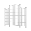 Vita Classic 106.9-in W x 94.9-in H White Vinyl Fence Garden Trellis For Climbing Plants For Cucumbers For Roses